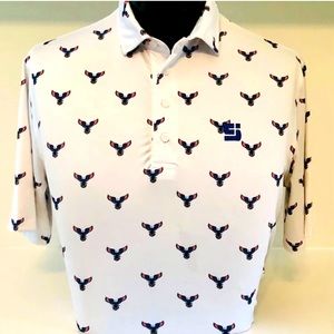 Coby Stevens Eagle Print Polo